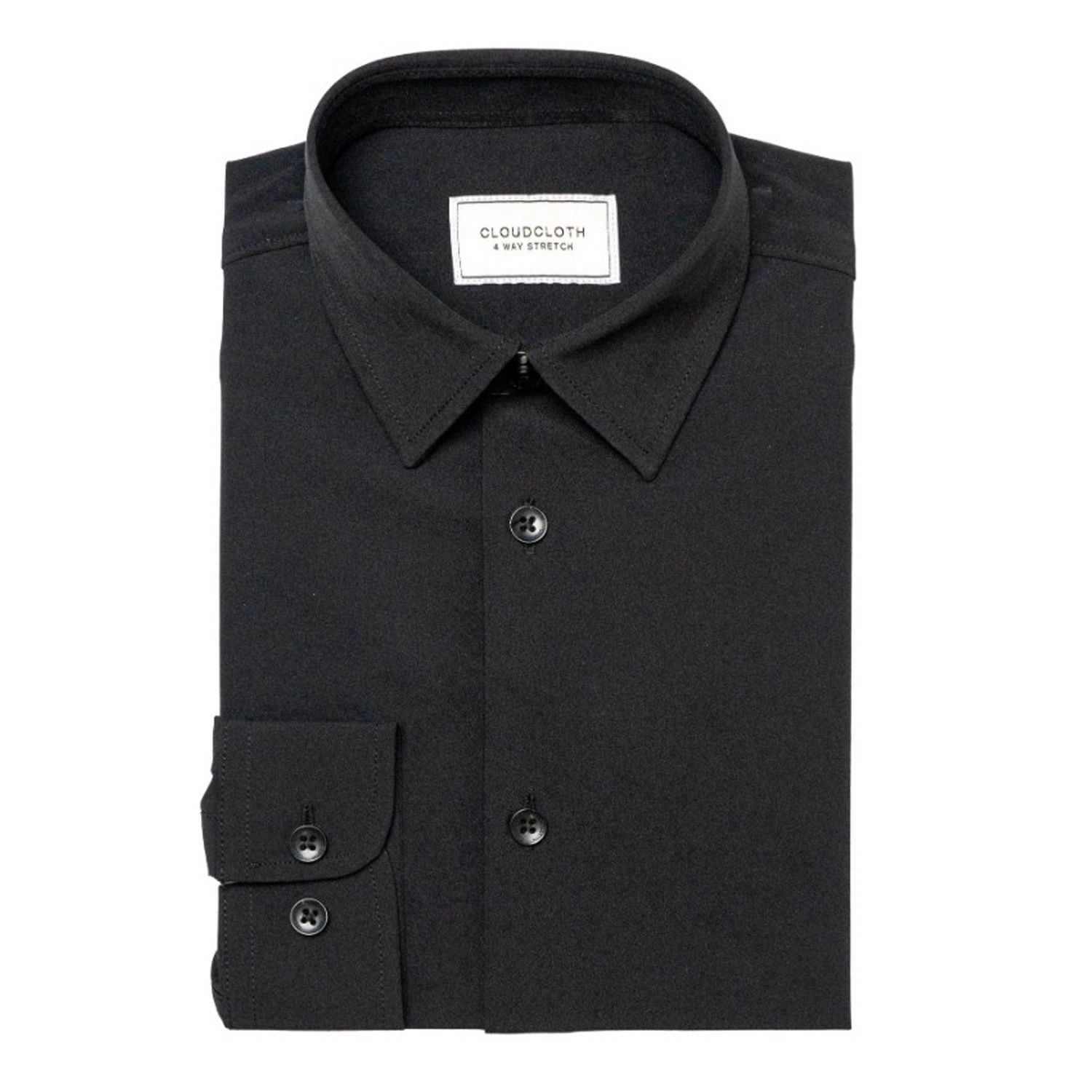 SHIRT BLACK CLOUDCLOTH 4WAY STRETCH / SH9801