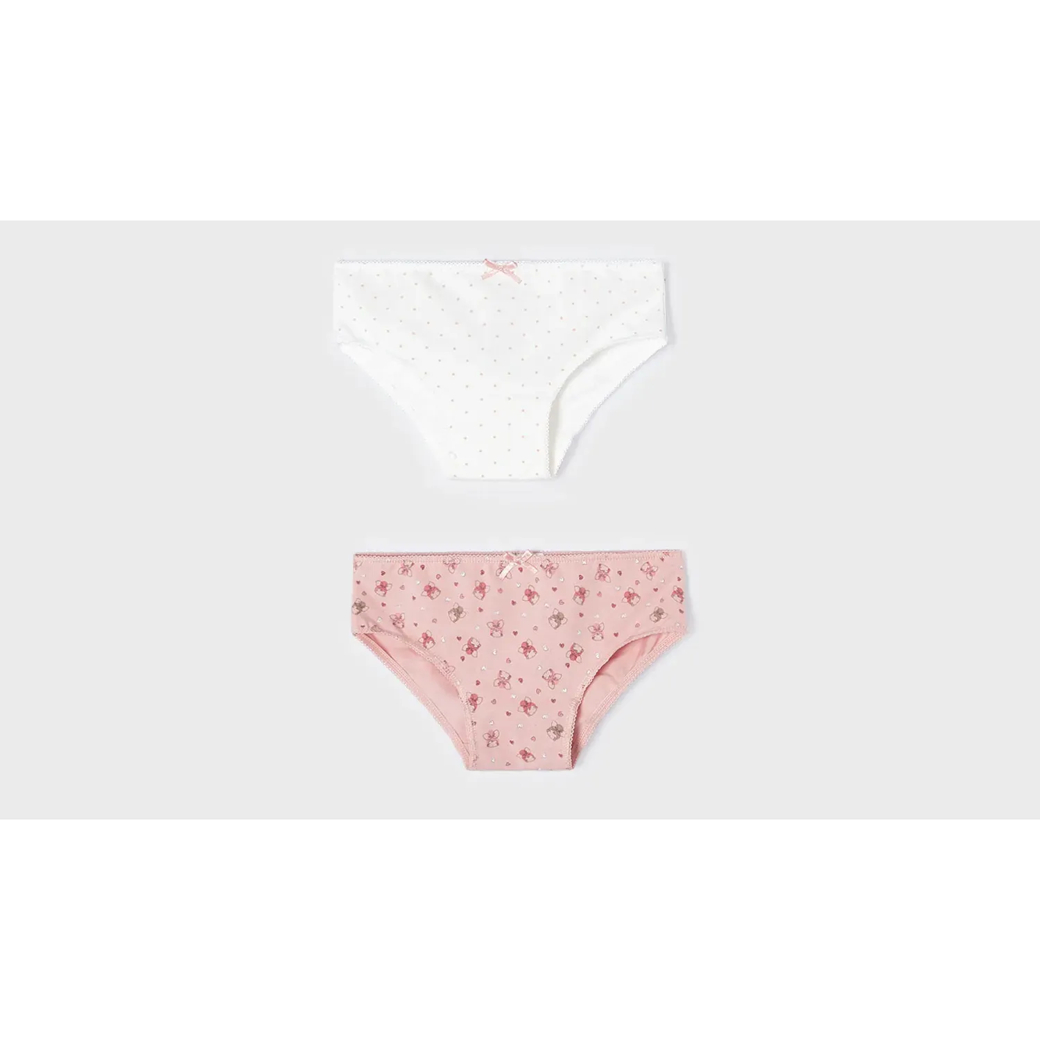 2PACK UNDERWEARWHITE PINK DOTS & ROSE PATTERNED / 10697-069 2PACK UNDERWEARWHITE PINK DOTS & ROSE PATTERNED / 10697-069