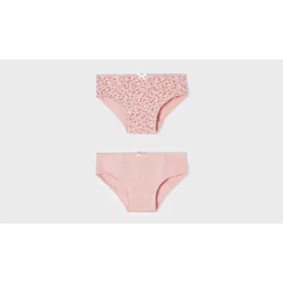 2PACK PANTIES ROSE SOLID & PATTERNED / 10697-069