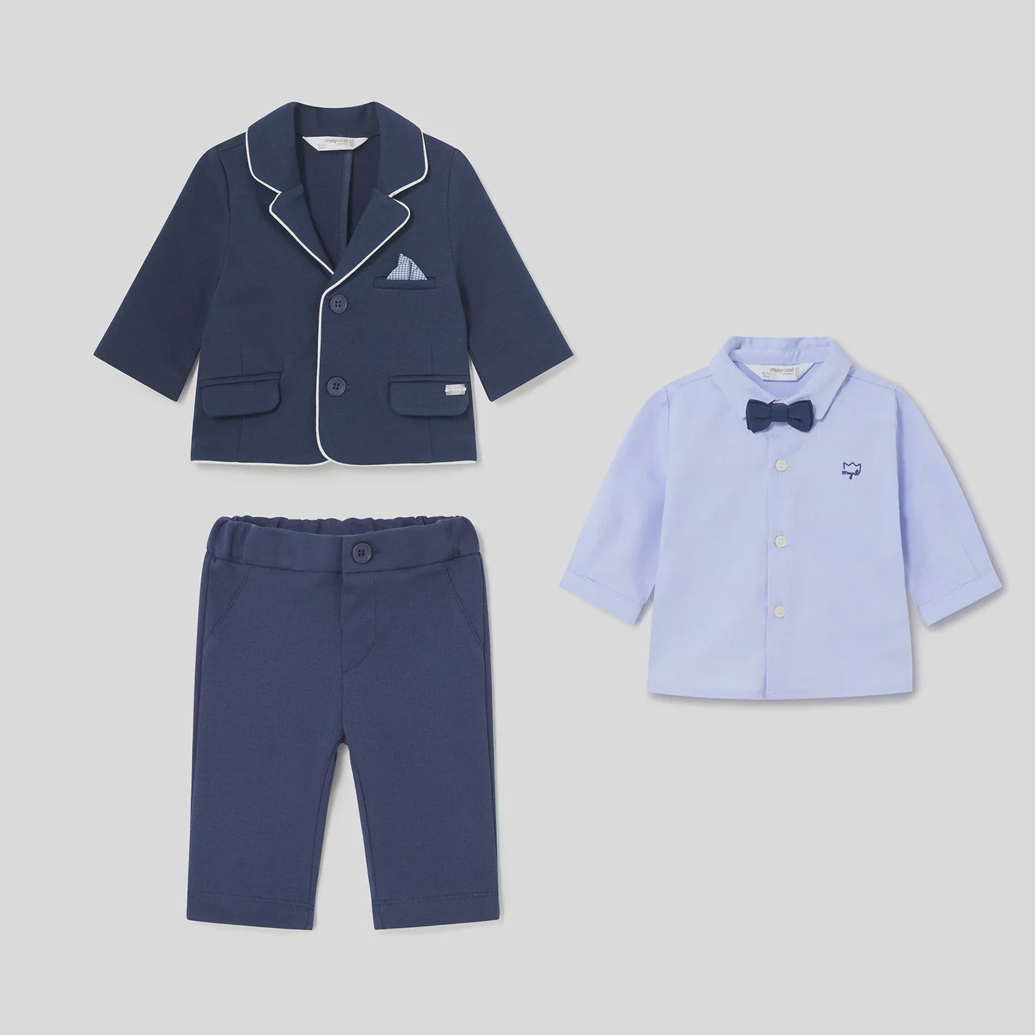 4PC SUIT SET NAVY & BLUE / 1430-97-1196-25-1537-31