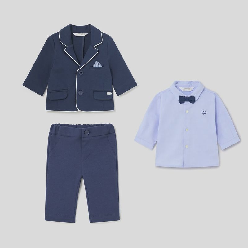 4PC SUIT SET NAVY & BLUE / 1430-97-1196-25-1537-31