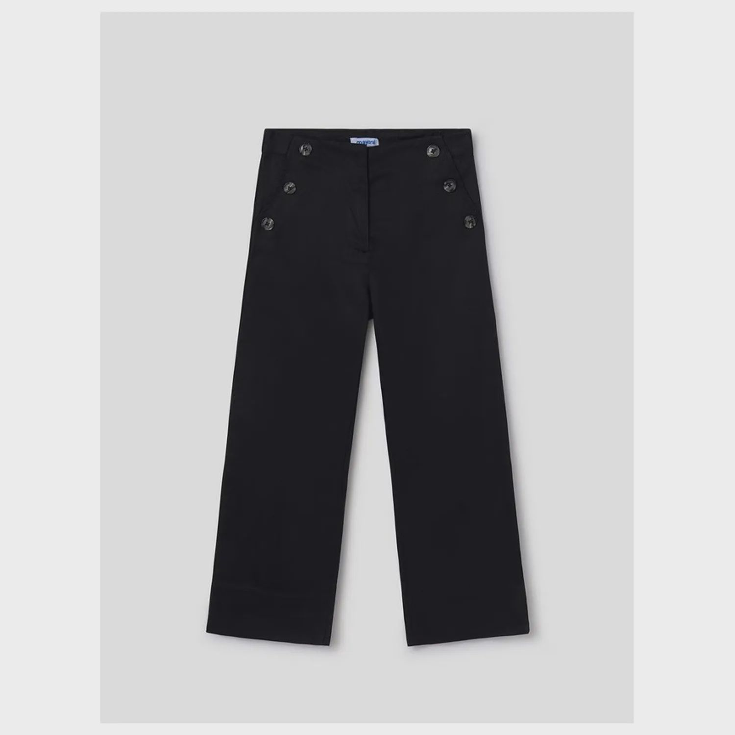SAILOR PANT BLACK 6 BUTTON TRIM / 6501-060