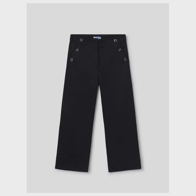 SAILOR PANT BLACK 6 BUTTON TRIM / 6501-060