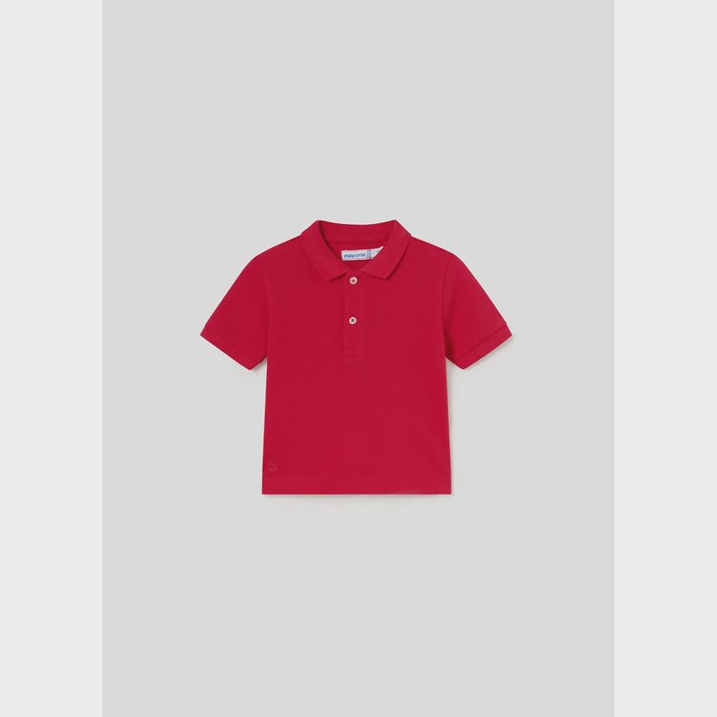 POLO TOP RED BASIC SHORT SLEEVE / 102-016