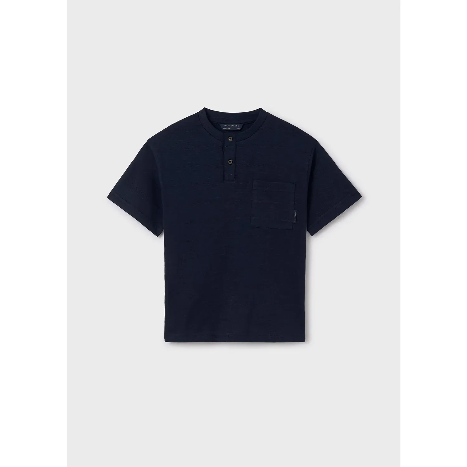 HENLEY TSHIRT NAVY WITH POCKET SHORT SLEEVE / 6035-043