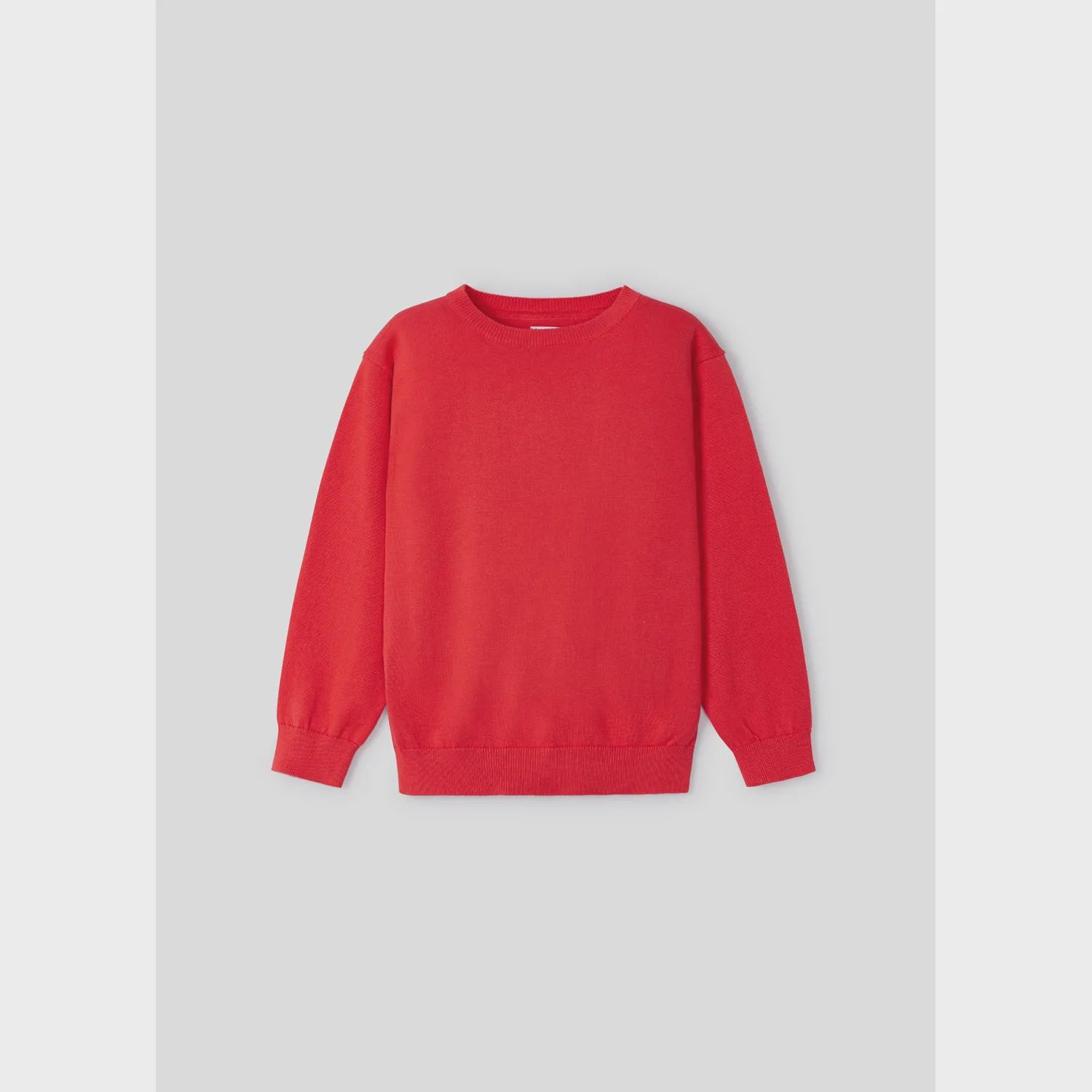 KNIT SWEATER RED CREWNECK / 311-077