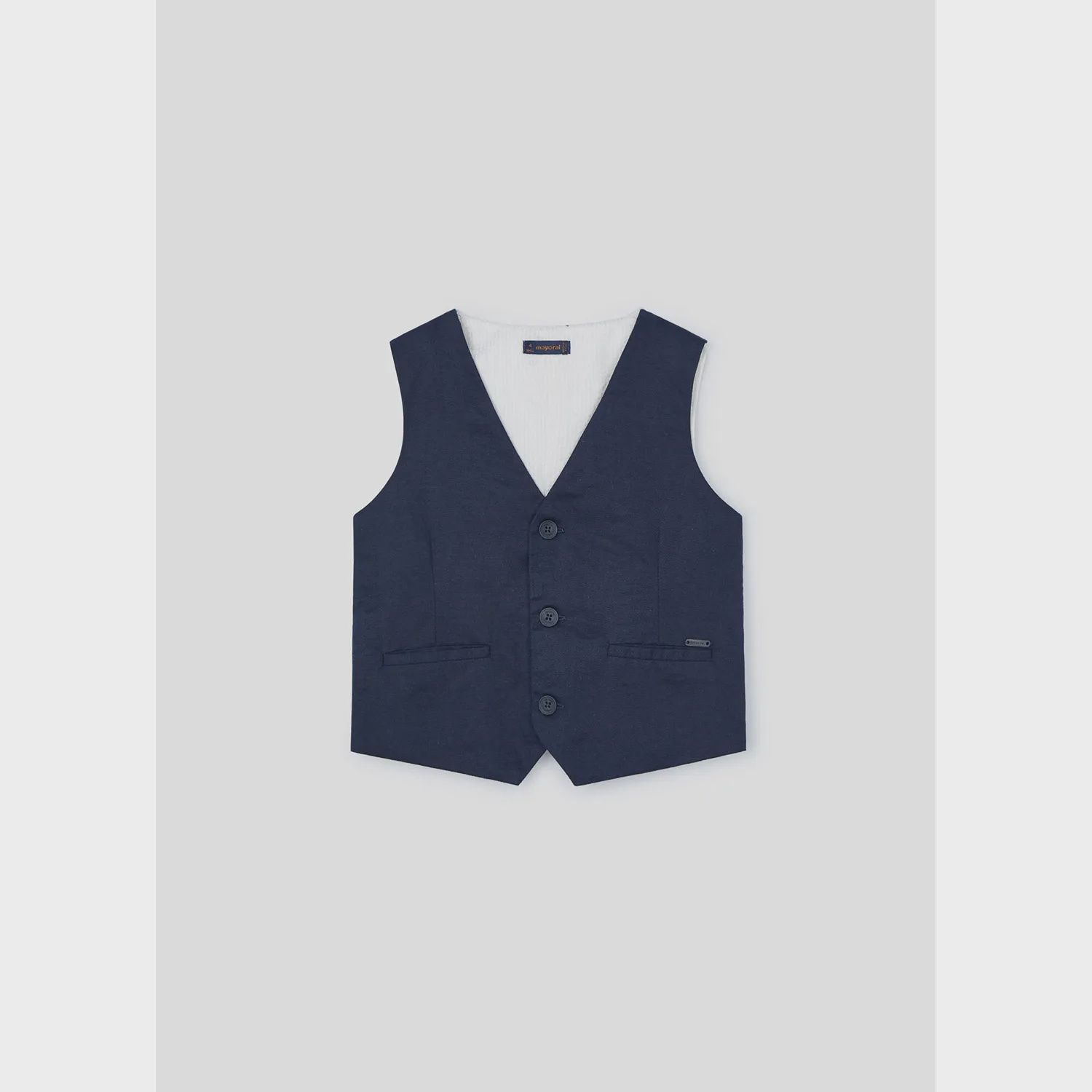 VEST NAVY BEIGE BACK / 3359-052