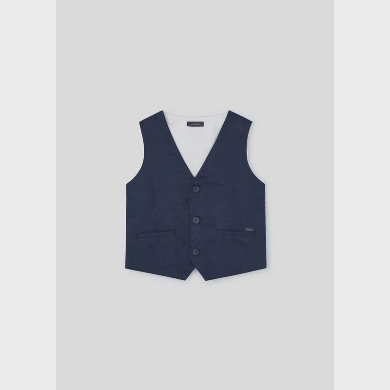VEST NAVY BEIGE BACK / 3359-052