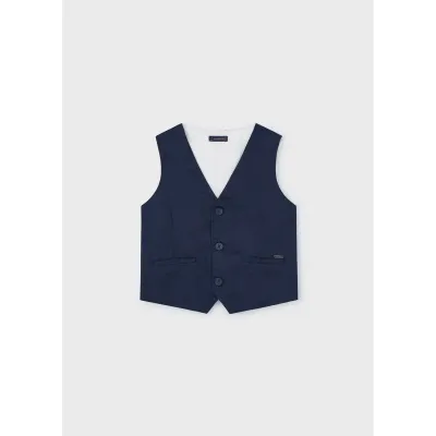VEST NAVY BEIGE BACK / 3359-052