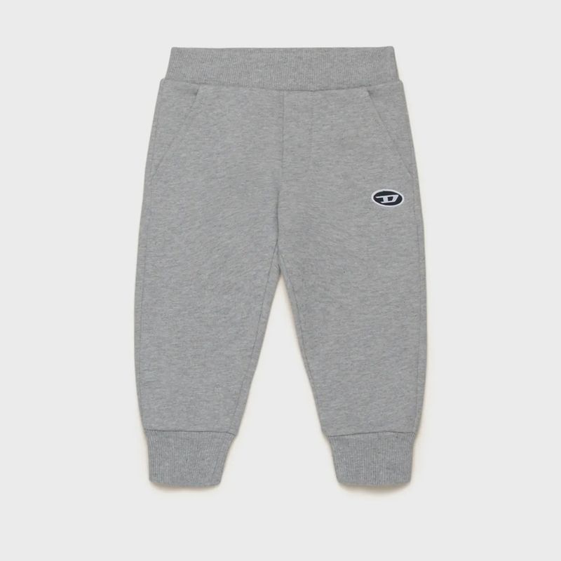 SWEAT PANT GREY SMALL D LOGO EMBRODIERY / K00560-K963