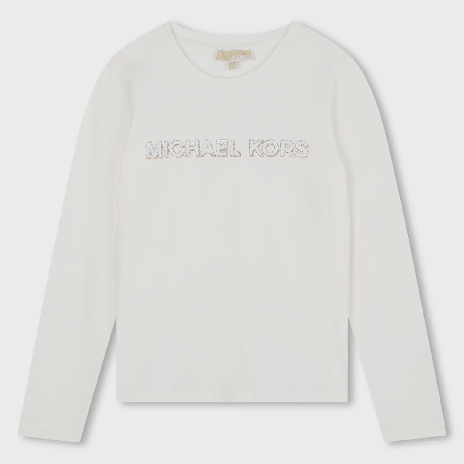 OFF WHITE TSHIRT LONG SLEEVE STRETCH KORS LOGO / R30138-117