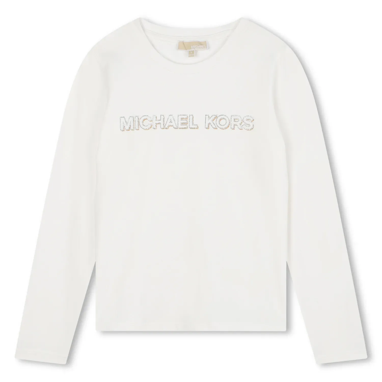 OFF WHITE TSHIRT LONG SLEEVE STRETCH KORS LOGO / R30138-117
