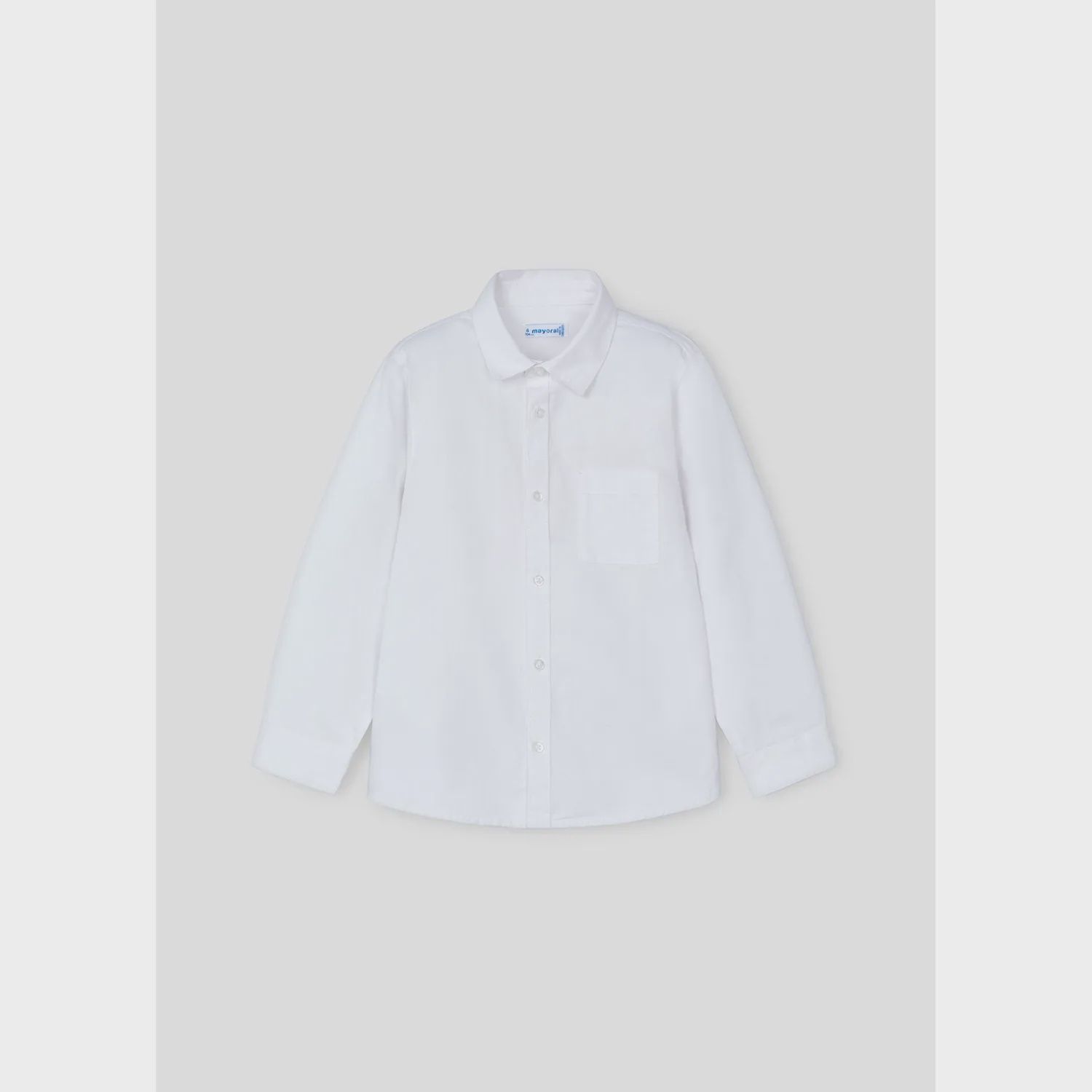 WHITE SHIRT LONG SLEEVE BASIC / 146-050