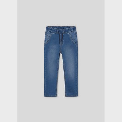 MEDIUM BLUE DENIM JOGGER JEAN / 4531-011