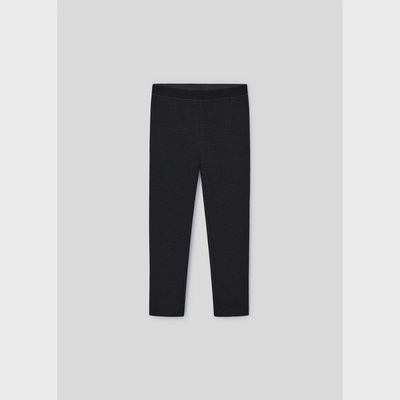 BLACK PRINTED LEGGING BLACK ON BLACK / 4702-040