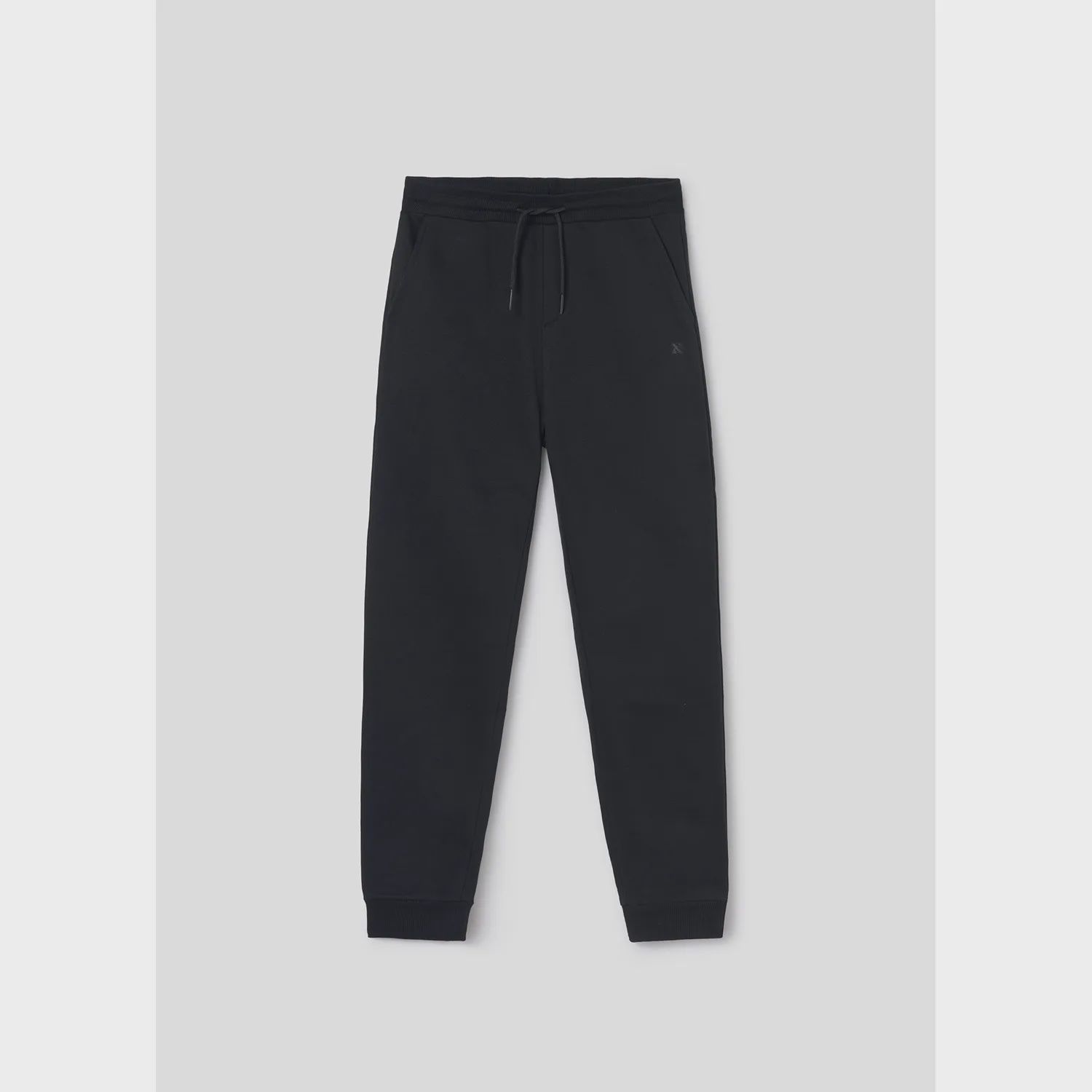 BLACK SWEAT PANT CUFFED / 705-077