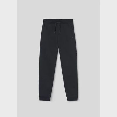 BLACK SWEAT PANT CUFFED / 705-077