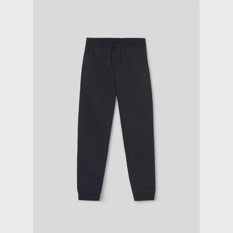 BLACK SWEAT PANT CUFFED / 705-077