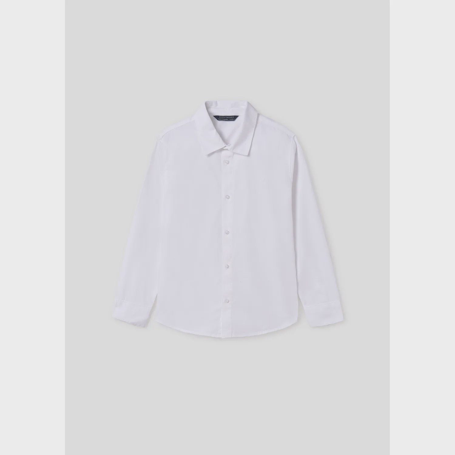 WHITE SHIRT LONG SLEEVE BASIC / 874-052