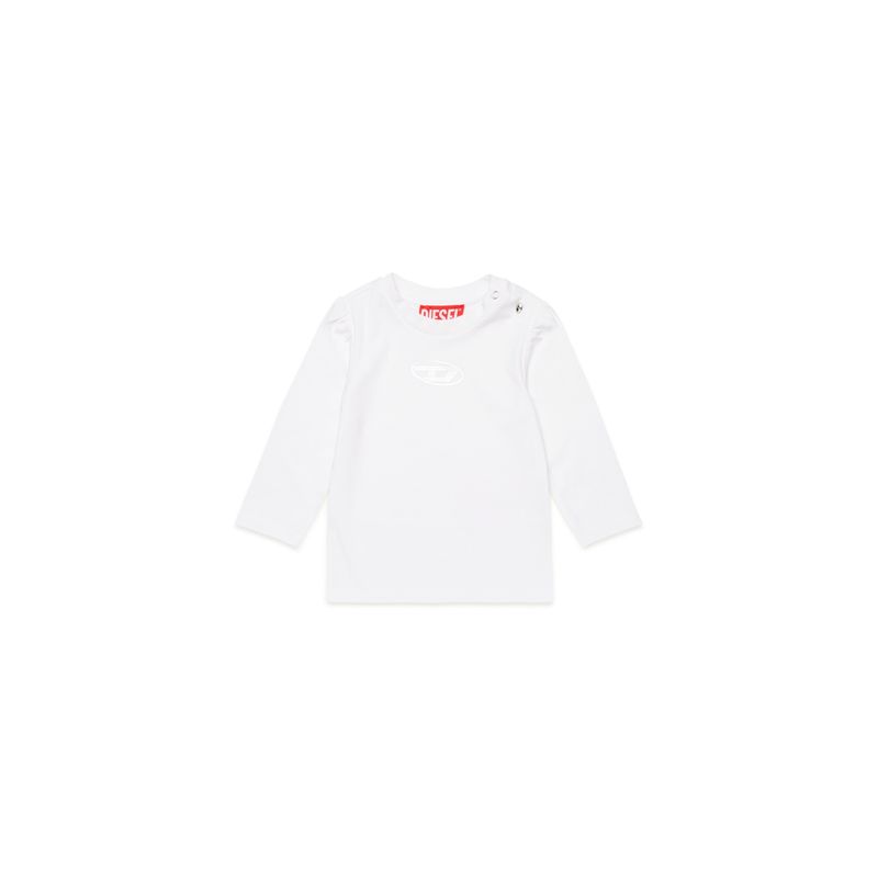 WHITE TSHIRT GIRL LONG SLEEVE / K00563-K100