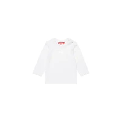 WHITE TSHIRT GIRL LONG SLEEVE / K00563-K100