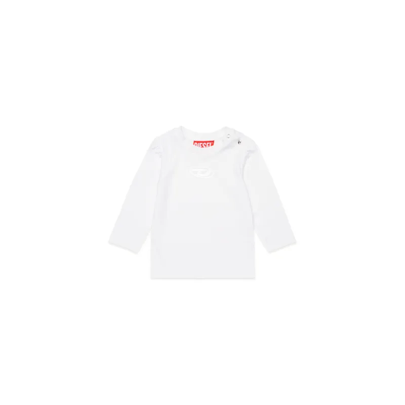 WHITE TSHIRT GIRL LONG SLEEVE / K00563-K100