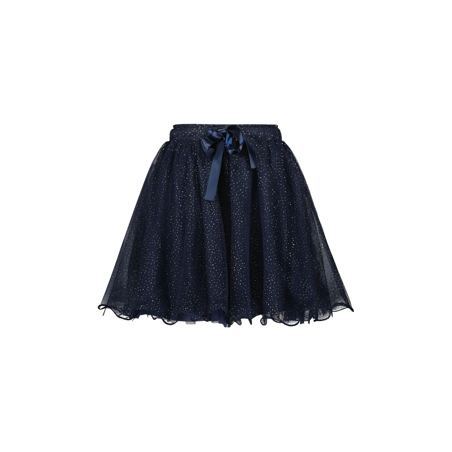 NAVY SPARKLY TULLE SKIRT / C408-5703-190