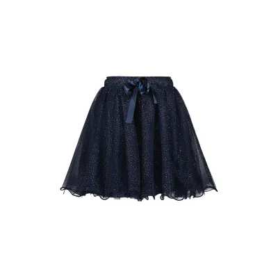 NAVY SPARKLY TULLE SKIRT / C408-5703-190