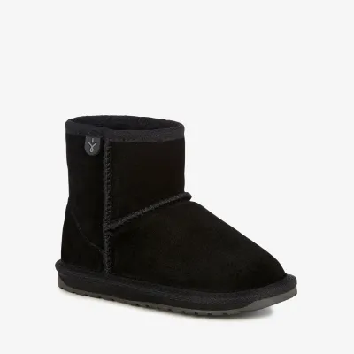 BLACK SHEEPSKIN BOOT WALLABY / K10103