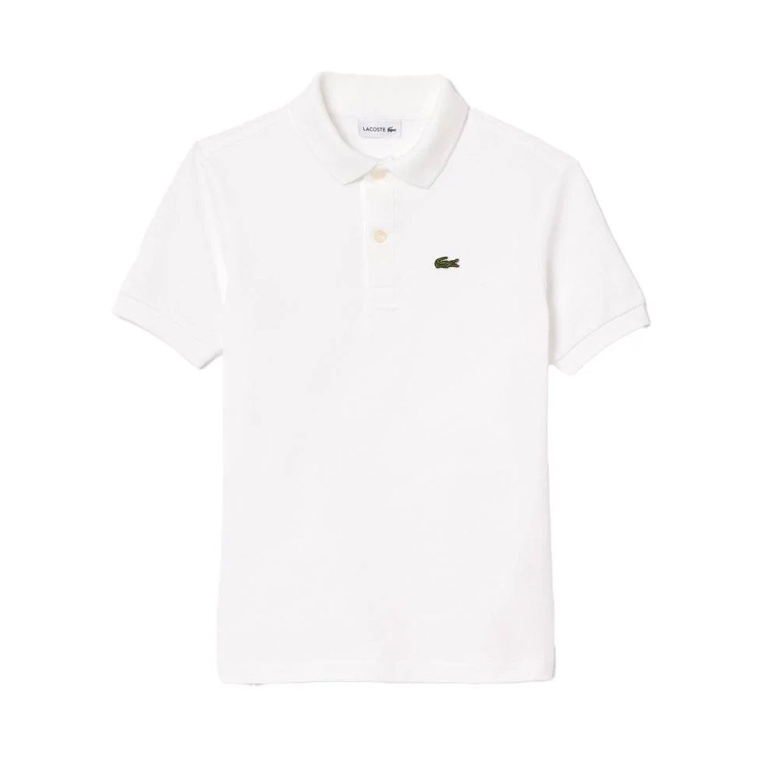 WHITE POLO TOP SHORT SLEEVE ALIGATOR LOGO / PJ2909-001