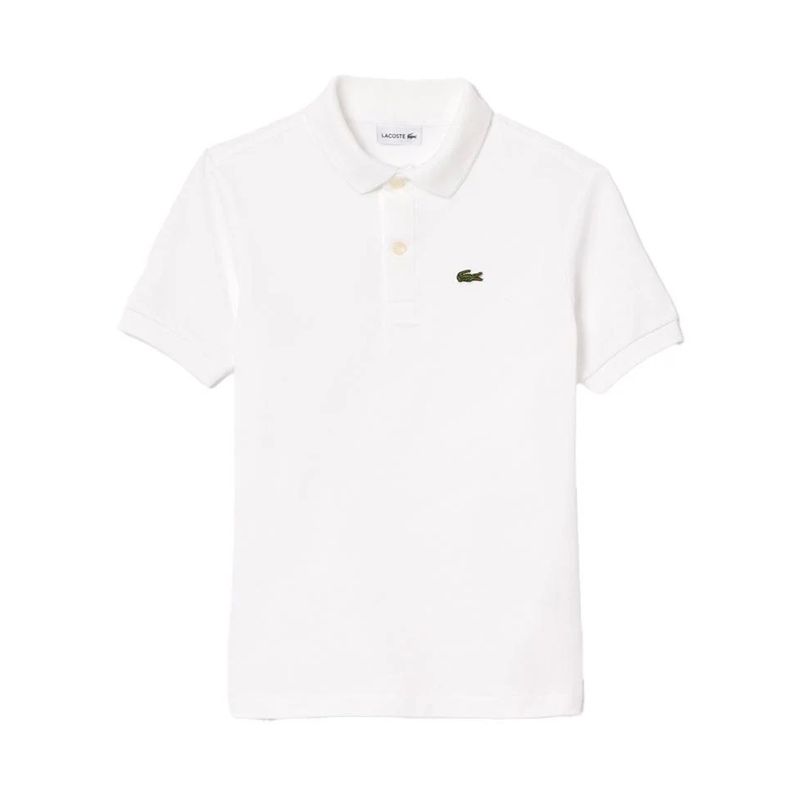 WHITE POLO TOP SHORT SLEEVE ALIGATOR LOGO / PJ2909-001