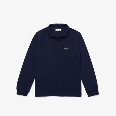 NAVY POLO TOP LONG SLEEVE / PJ8915-166