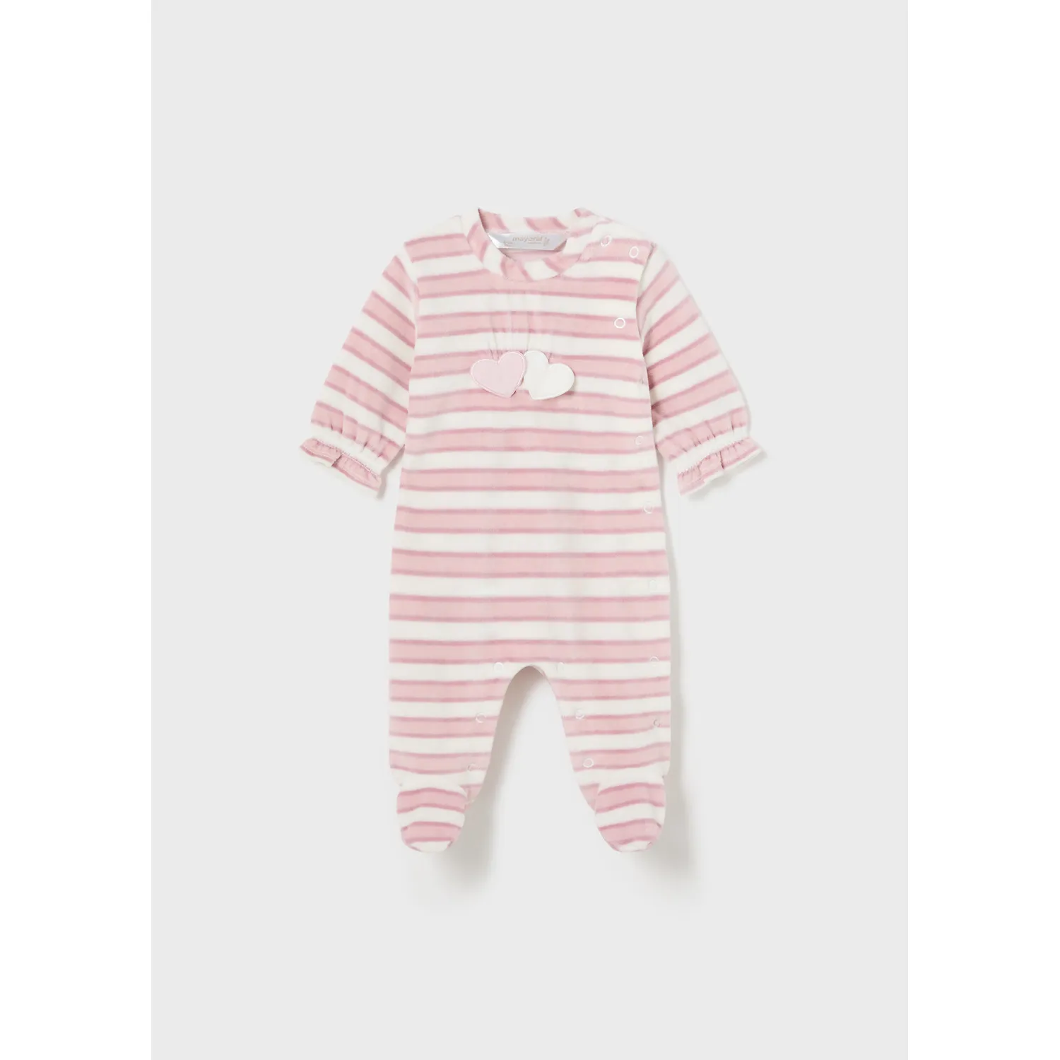 PINK CREAM STRIPED SLEEPER SIDE CLOSURE VELOUR / 2780-022