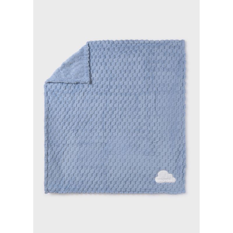 SKY BLUE FAUX FUR BLANKET / 9491-085 / l10627may--9491-085-sky-blue-faux-fur-blanket
