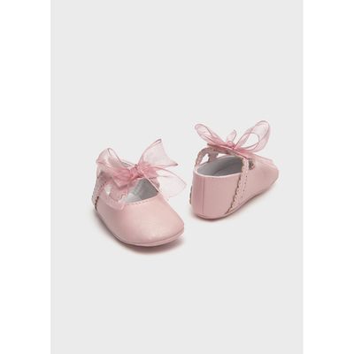 PINK MARY JANE SHOE ORGANZA BOW / 9791-075