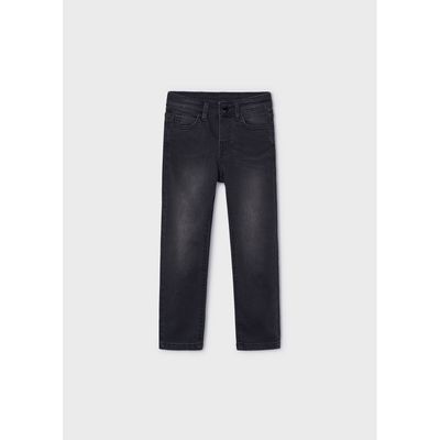 BLACK DENIM PANT SLIM FIT / 504-040