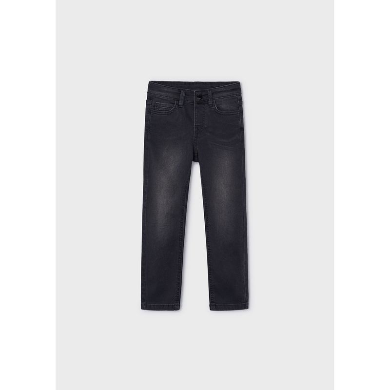 BLACK DENIM PANT SLIM FIT / 504-040