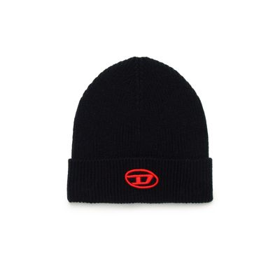 BLACK KNIT HAT UNISEX / J01610-K9002