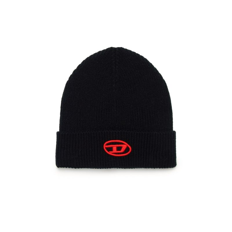 BLACK KNIT HAT UNISEX / J01610-K9002