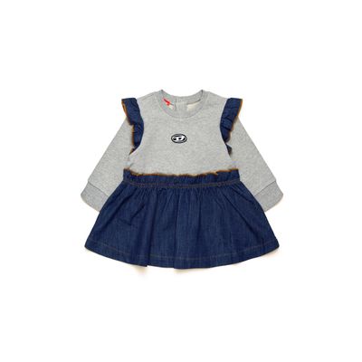 GREY & DENIM DRESS / K00581-K963