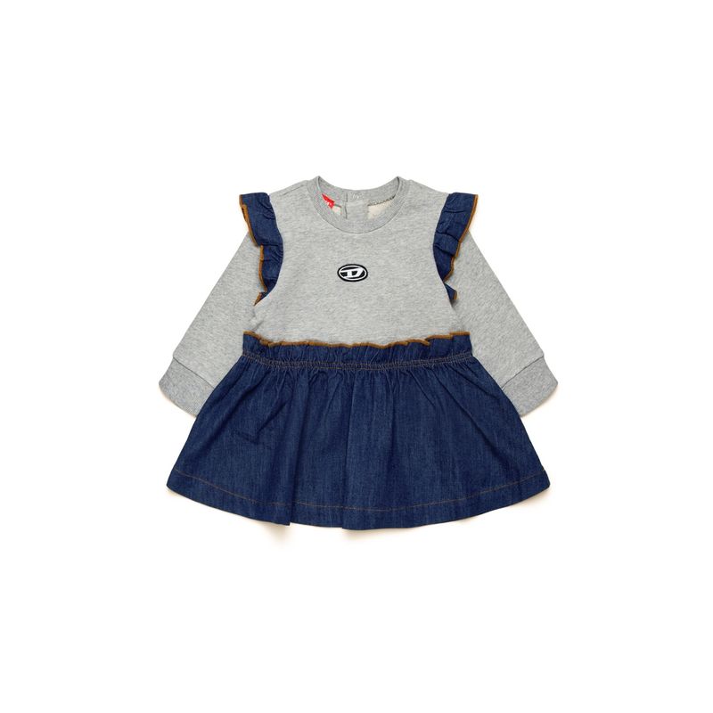 GREY & DENIM DRESS / K00581-K963