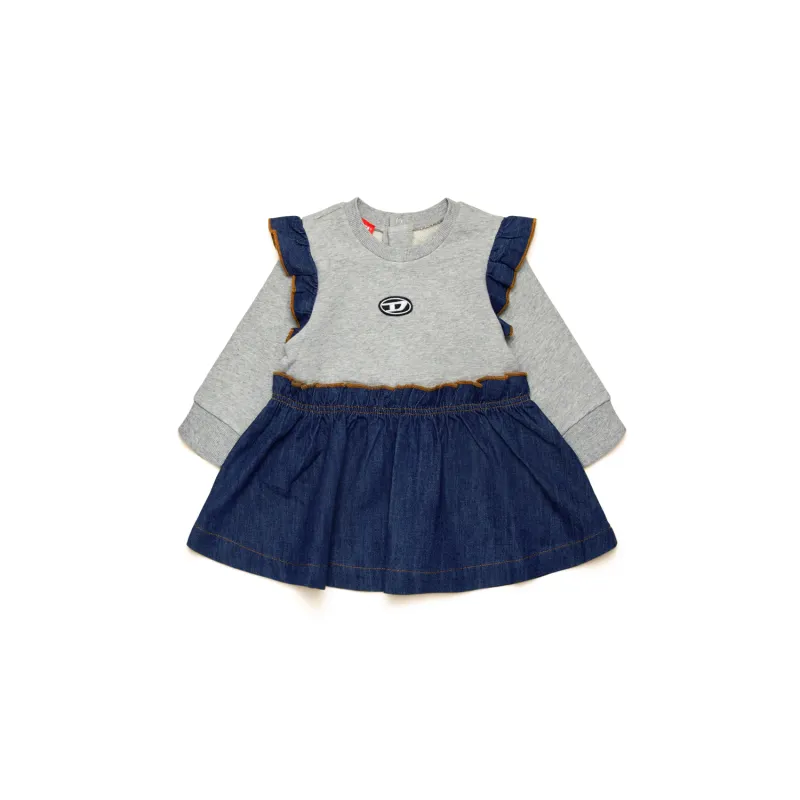 GREY & DENIM DRESS / K00581-K963