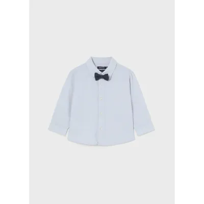 SKYBLUE SHIRT & TIE LONG SLEEVE DRESSY / 2189-053