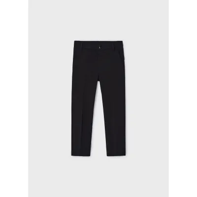 BLACK CHINO PANT KNIT STRETCH / 4528-046