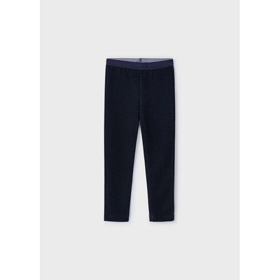 NAVY LEGGING WAFFLE PRINT / 4702-041
