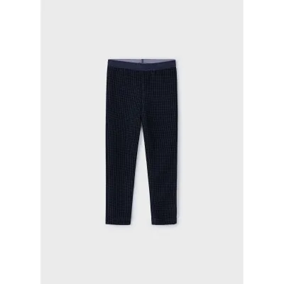 NAVY LEGGING WAFFLE PRINT / 4702-041