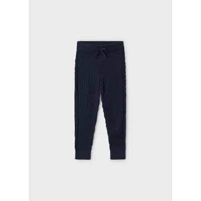 NAVY KNIT LEGGING RIBBED / 10812-054