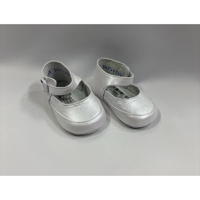 WHITE GIRL'S SHOE SOFT LEATHER / 23048