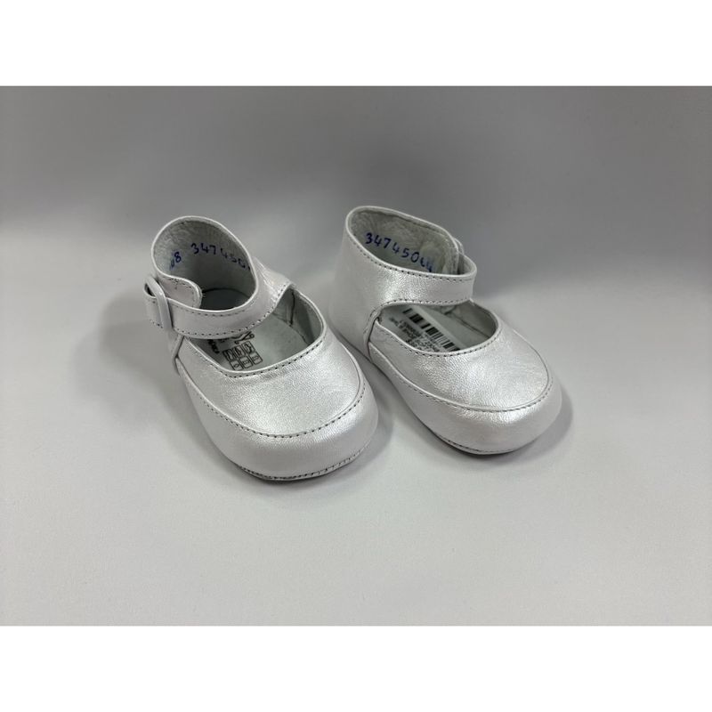 WHITE GIRL'S SHOE SOFT LEATHER / 23048