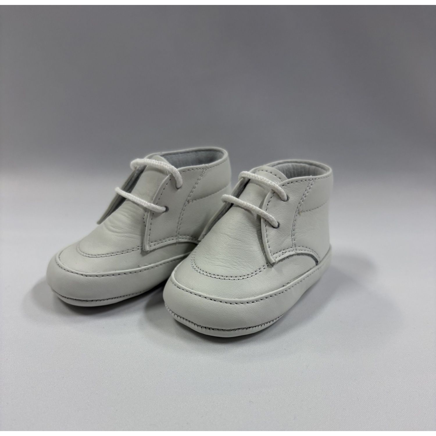 OFF WHITE LEATHER SHOE BOYS WITH LACES / 23045